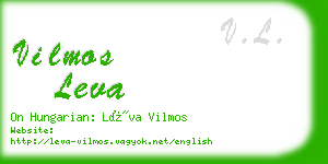 vilmos leva business card